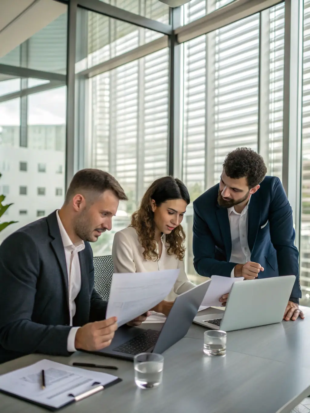 A South African entrepreneur reviewing financial reports with a coach, focusing on growth and strategic financial decisions.